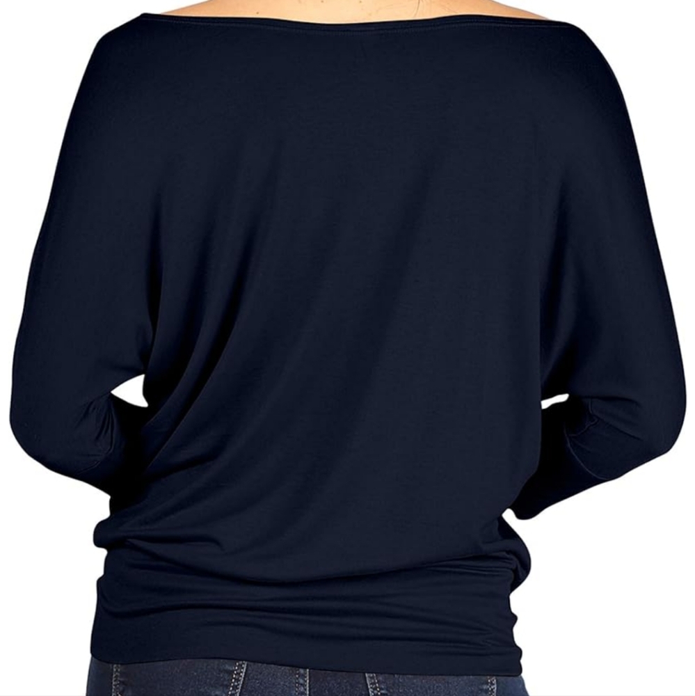 Simlu Women’s Blue Dolman Sleeve Top Size XL 💙 - Picture 2 of 10